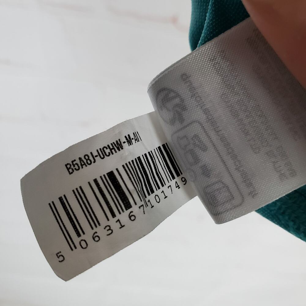 Gymshark Leggings Womens M Capri Blue Acid Wash Sweat Seamless Washed Gym - Picture 12 of 15